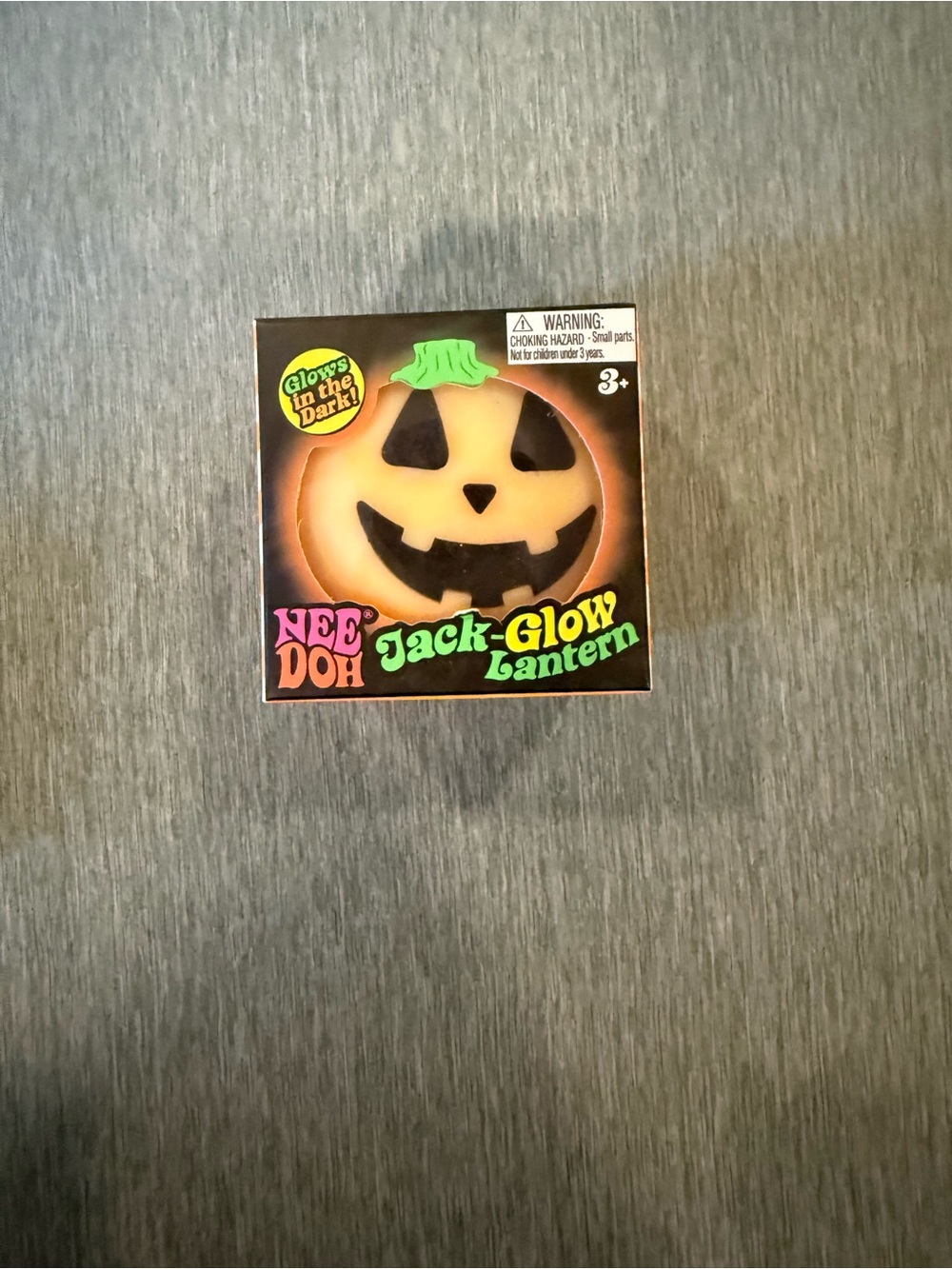 NeeDoh Jack-Glow Pumpkin Lantern - Orange Glowing Halloween Accessory